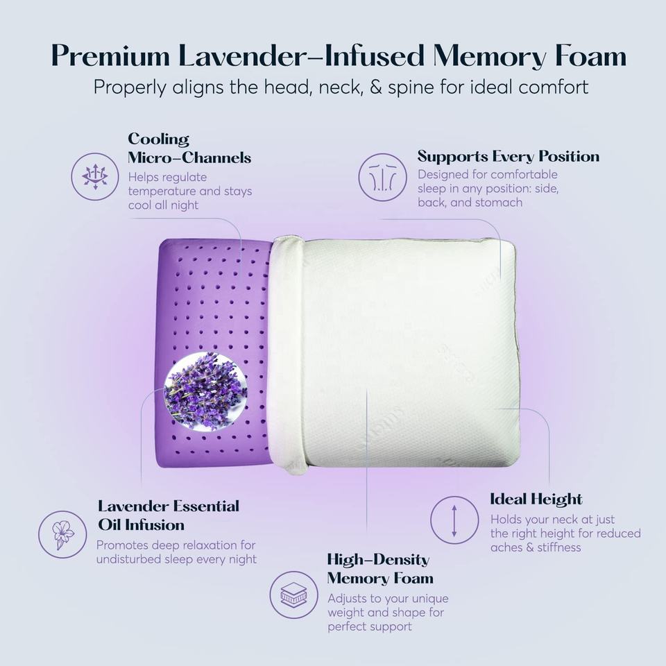 Lavender Aromatherapy Cooling Pillow